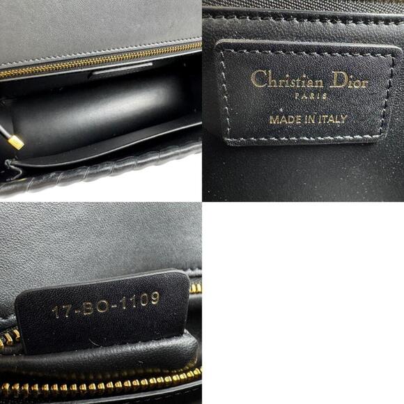 Treasures of NYC - Dior Black Logo Mini Leather Shoulder Bag CHRISTIAN DIOR Black Leather Shoulder Bag